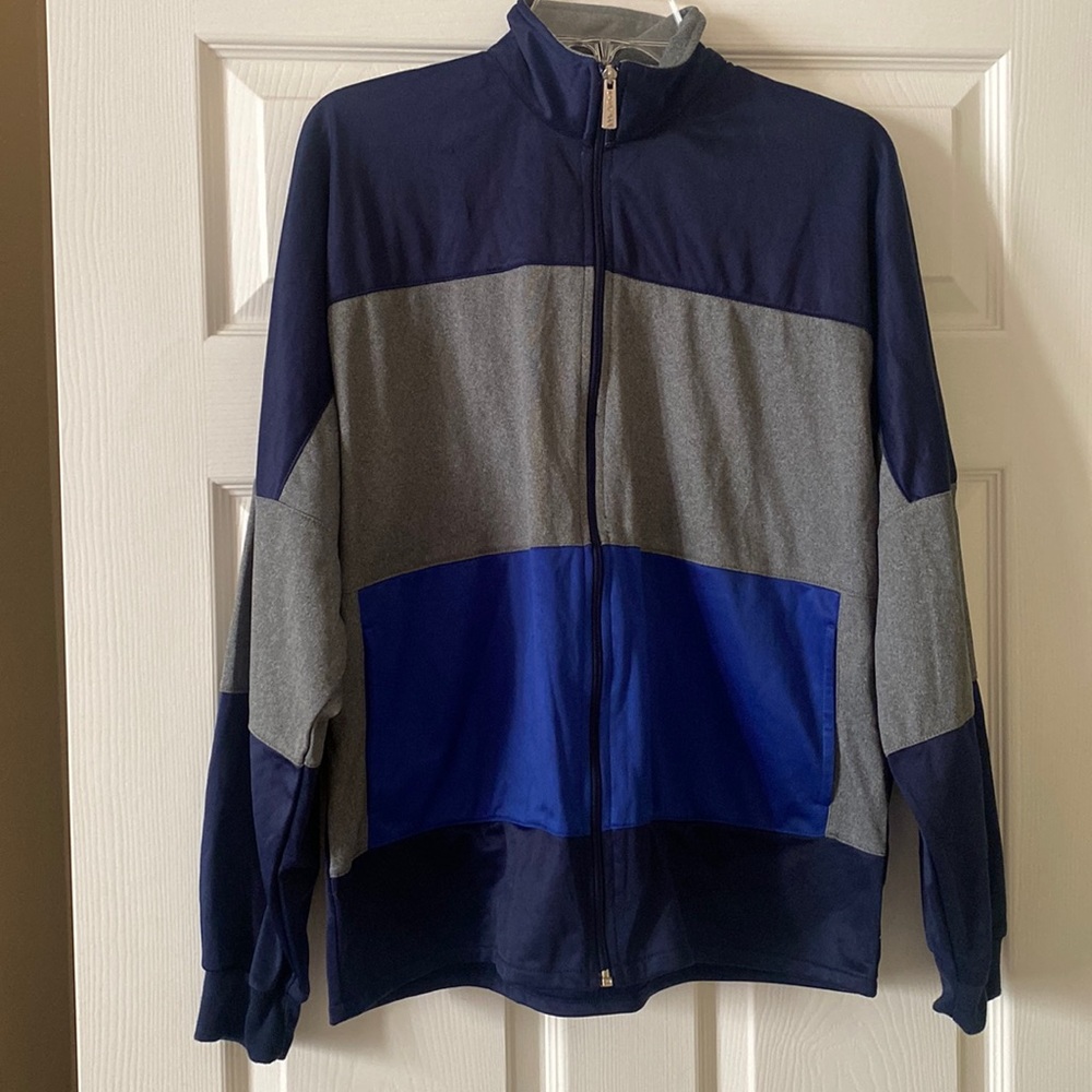 Vintage Sportrax Blue & Gray Zip Up Jacket